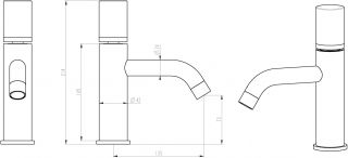 Смеситель для раковины Boheme Stick 121-WCR White diamond белый/хром